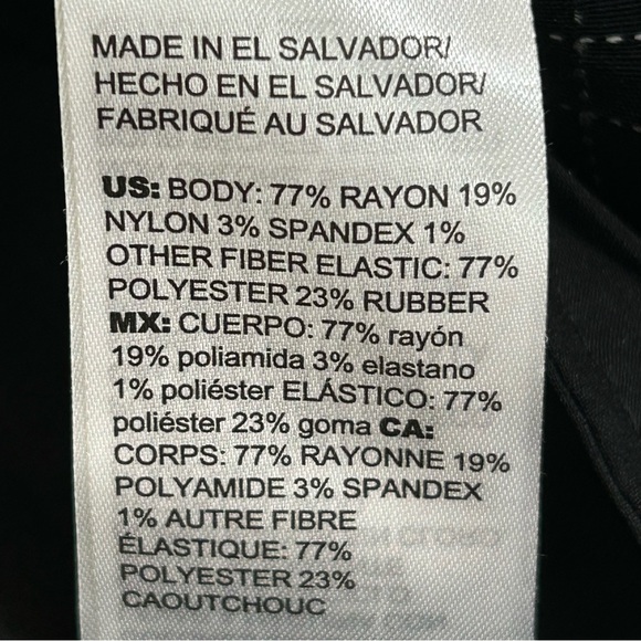 Chico’s Stretch Black Plaid Pants Elastic Band Pull On Pants Size 14. - Picture 13 of 13